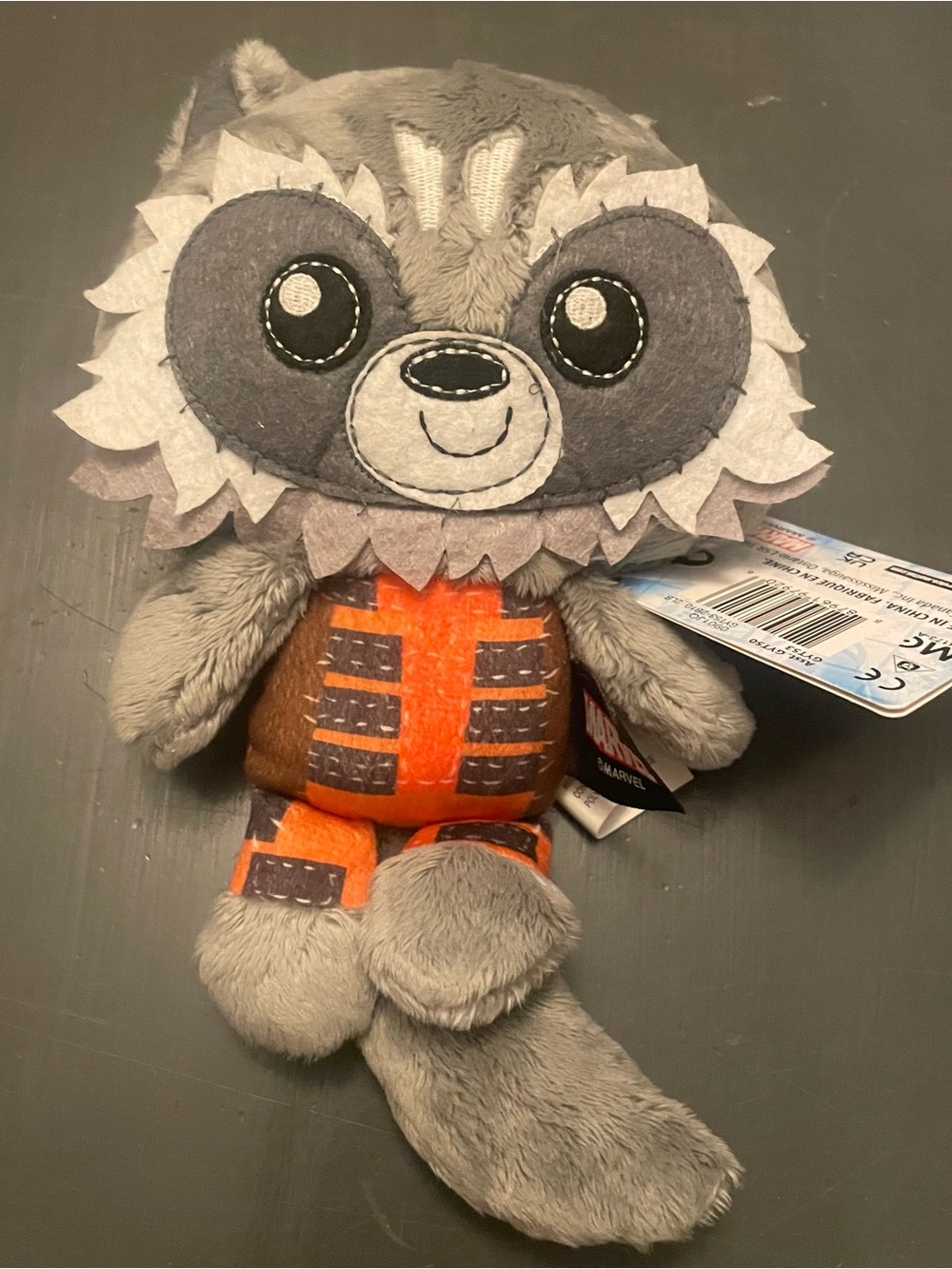 Mattel Marvel Rocket Raccoon Guardians of the Galaxy Talking 7” Plush New